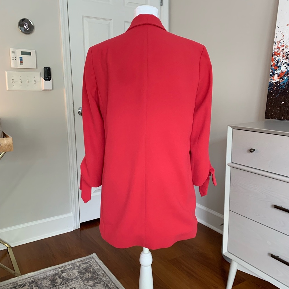 Express Open-Front Tie Sleeve Blazer - Picture 2 of 5